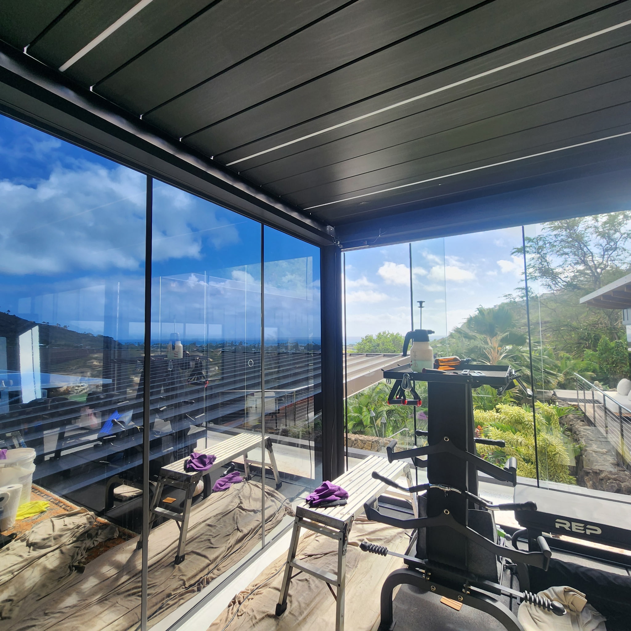 Oceanfront home window film by Honolulu Tinting Co.